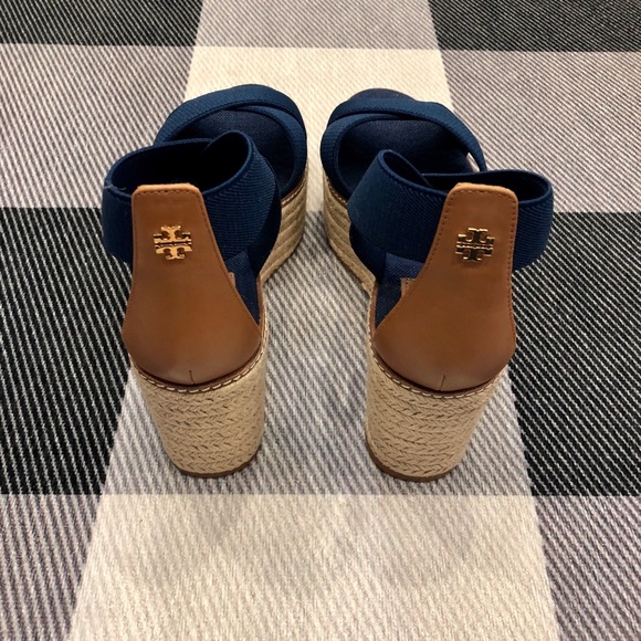 Tory Burch Frieda Espadrille Wedge Sandals NIB - Picture 5 of 6